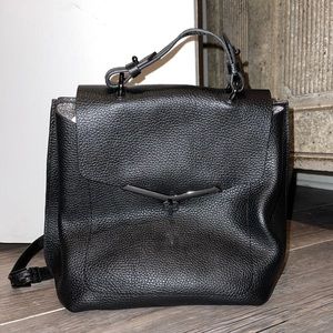 Botkier Black Leather Backpack